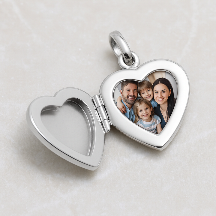 925 Sterling Silver Butterfly Locket Photo Pendant Necklace | Genzilva Canada & USA